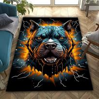 3D HD APBT American Bully and pitbull Carpet New Release! Rug for Living Room Bedroom,Office Areas,Durable Machine Washable Mat 40x60cm (16x24in)