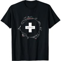 Switzerland Tiny Planet - Iconic Mountains & Alpine Nature T-Shirt S juoda