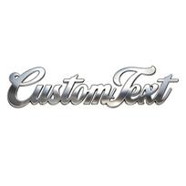 EWTOMTENTStainless Steel Car Stickers With Adhesive Backing For Piano, Motorcycle And Sports Car Decoration, Letter Pattern, Personalized Hollow Text