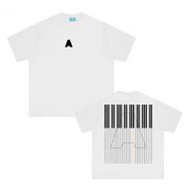 PIANO KEYS T-SHIRT Hip Hop Armin Van Buuren Tee-shirt Summer 100% Cotton T Shirt XS balta