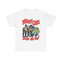 Motley Crue Graphic T Shirt Scooby Doo Funny Unisex Heavy Cotton Tee Unisex T-Shirt S