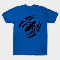 Men Black Print T-shirt Ben Reilly Scarlet Spider No-Cut Heat Transfer Print Cotton Tshirt 4XL karališkos mėlynos spalvos