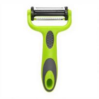 3-in-1 Peeler with Double-Knife Design Shredding Scraping Ergonomic Anti-Slip Handle Lightweight Portable Fruit Vegetable Peeler Kitchen Tool