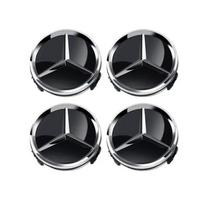 4 vnt. 60 mm automobilio ratlankio gaubto emblemos, skirtos „Mercedes Benz C180 E300 GLC W163 W166 W167 W204 W205 W212 W213 X253 W117 W176 W164“