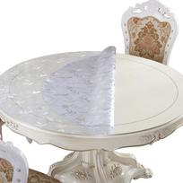 Minkšto stiklo apvalus padėkliukas - Spausdintas, Skaidrus, Vandeniui atsparus, Tepalams atsparus, nereikalaujantis plovimo kristalinis padėkliukas namams ar restoranui. Diameter 60cm