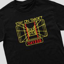 Vintage Retro 100% Cotton T-shirt Mens Tees Top Stay on Target XWing Luke Skywalker Darth Vader 80s 70s S