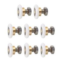 Universals Fit Nylons Rollers Compatibility with Multiple Sliding Shower Door Models Corrosions Resistance 20mm