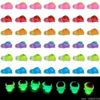100/50Pcs Glow Resin Turtle Figures Cute Fruit Mini Animals DIY Crafts Party Favors Home Decor Bulk Wholesale Accessories 50Pcs