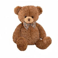 Kawaii Bow Tie Bear Plush Toy Soft Hug Pillow Gift for Birthday Home Decor Brown Bear Doll 40cm ruda