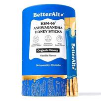 Better Alt KSM-66 Ashwagandha Honey Sticks Organic Multiflora for Relaxation.