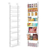 8-Tier Over the Door Pantry Organizer Hanging Storage Rack Adjustable