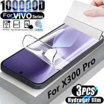 3PCS Hydrogel Film For VIVO X300 Pro X200 Ultra FE X100 iQOO 13 12 11 Full Cover Screen Protector For VIVO V50 V40 V30 Soft Film vivo iQOO 12 balta