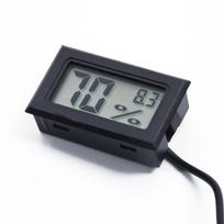 Home Electronic Cable Humidity Temperature Digital Kit Indoor Meter LCD Black Probe Sensor Display Room Monitor China Mainland