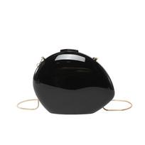 Acrylic Shell Shape Clutch Bag Gold Silver Blue Women Evening Party Cute Metal Shiny Purse Handbag 2024 Wholesale Clutch Bag