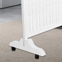 Room Divider Screen Stand, Movable Wheel, Wear-Resistant Partition Base, Wooden