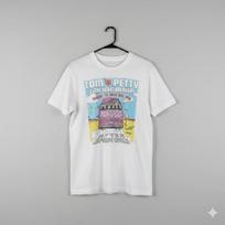 Men's and Women's T-shirts Tom Petty & The Heartbreakers After Show One Vintage Tour S