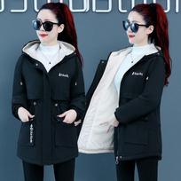 Fleece thickened jacket women's autumn and winter new versatile casual short loose clothes women's tide M