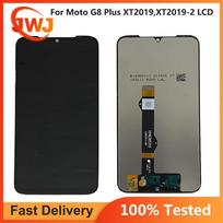Pilnas LCD ekrano ir skaitmenintuvo surinkimas, skirtas Moto G8 Plus XT2019, XT2019-2