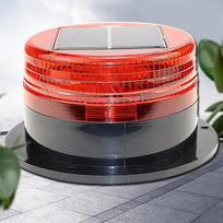 OLOMM Saulės energija maitinamas magnetinis įspėjamasis žibintas raudona