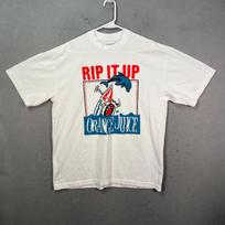Cosmic Music Rip It Up Orange Juice Shark Graphic T Shirt White Mens Large S
