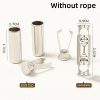 New 2M Pants Elastic Waist Drawstring Adjustable Cord Lock Stopper Waistband with Buckle DIY Sewing Band Accessories