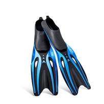 Professional Adult Flexible Comfort TPR Non-Slip Swimming Diving Fins Rubber Snorkeling Swim Flippers Water Sports Beach Shoes S mėlyna