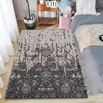 BOHO Blue Vintage Rug Soft Non-Slip Washable Area Carpet Minimalist Vintage Floral Floor Mat for Living Room Bedroom and Office 40x60cm