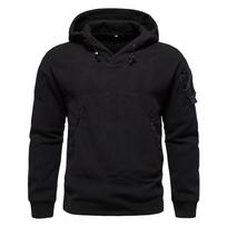 Men's Outdoor Tactical Fleece Jacket - Warm, Hooded, for Autumn/Winter Sports M
