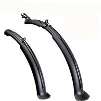 Bicycle Fender Set Front and Rear Mudguard Rain Guard Splash Protector for Mountain Road Bike Adjustable Length Durable Plastic One Size gray