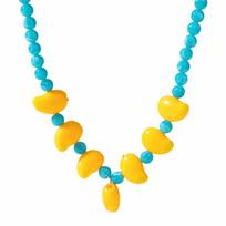 Colorful Multi Layer Choker Acrylic Neck Jewelry Unique Fruit Beaded Necklace  Party Style A