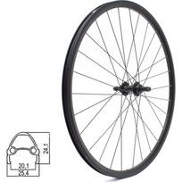 Galinis ratas ZLA-019 28" // V-Brake, 28H, užsukamam žvaigždžių blokui, veržlės, kniedytas, dvigubas, aliuminis