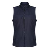 Regatta Womens/Ladies Flux Softshell Gilet 12 UK tamsiai mėlyna