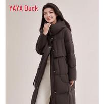 YAYA Women's Over-the-Knee Down Jacket M