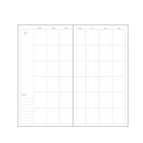 Kraft Paper Journal With 60 Sheets Monthly Plan Organiser Notebook Portable Planner For Office Professional Student