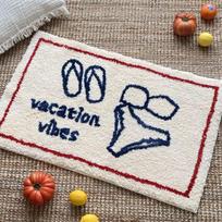 French Carpet Floor Mat Bathroom Non-slip Mat Room Household Bedroom Bedside Blanket Foot Mat Imitation Cashmere 1p40x60x1cm