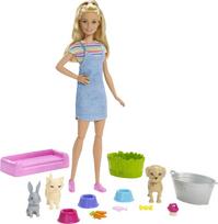 Barbie Gyvūnėlių Priežiūros Rinkinukas, Aksesuarai 3+ Amžiaus (Apsirengimo lėlė, Rinkinys) (FXH11)