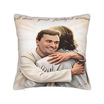 Charlie Kirk Angelic Advocate Pillow Cover  Custom Cushion Cover Cute Funny Pillow Case For Sofa Car Home Decor 12x12Inch