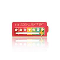 New Model Energy Conversion Mood Brooch - Cute Unisex Metal Badge for Bags & Clothes