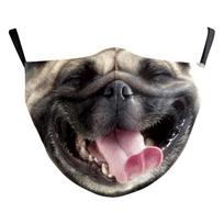 Animal puppy funny mouth print anti-smog dust mask One size fits all