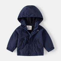 Children's 2026 New Fleece-Lined Hooded Jacket - Trendy Thick Boys' Coat 120 cm