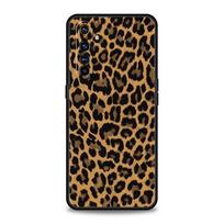 Leopardo Gepardo rašto telefono dėklas For Realme 12 11 10 9 8 5G 7 6 GT5 GT3 GT2 Pro Plus C21 C11 C25 C35 GT Neo 2 3 3T 5 Minkštas dėklas Realme 6 Pro black