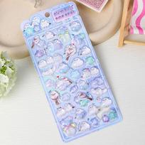 Adorable Animal Pop Seal 3D Puffy Stickers Cute And Charming Gem designed for Journal Craft and Children Present