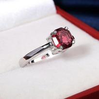 Red Ruby Oval Egg Shape Gemstone Sterling 925 Silver Wedding Rings for Women Bridal Fine Jewelry Engagement Bague Accessories 6