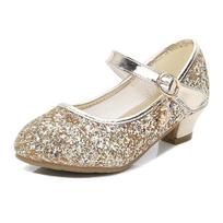 Mergaitei Violetiniai Aukštakulniai Vaikams Princesei RAUDONI Odiniai Batai Avalynė Vaikų Suknelės Šventės Vestuvių Batai Apvalus Pirštas 1-3CM EUR 26 Insole 17.2CM gray