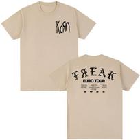 Korn Tour 2026 Merch Tshirt Fan Gifts Metal Gothic Rock Band Tee Unisex Women Cotton Casual Oversized Short Sleeve Tshirt Unisex M