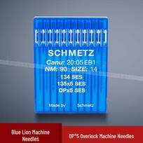 DPX5 German Blue Lion Buttonhole Lockstitch Double Needle High Head Sewing Machine Needle 75/11 SES Single Pack (10 Needles)