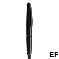 MAJOHN A1 Press Fountain Pen Colorful Metal Retractable With Gold/Black Clip Office School Supplies PK JINHAO 20 10 A2 A3 matinė juoda spalva
