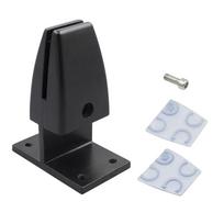 Multifunctional Glass Clamp Black White Silver Office Desk Divider Screen Baffle Clamp  Desk 1-White