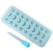 Silicone Moon Stars and Heart Cube Tray Silicone Mould Blue 25*9.8*2.1 Cm Cube Tray Mould Star Shaped Cube Trays Chocolate šviesiai pilka spalva