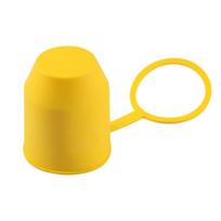 Tow Bar Cap PVC Towing Hitch Tow Ball Cover Towing Hitch Protective Cap with Locking Ring Dustproof Waterproof for Car Ball Head geltona